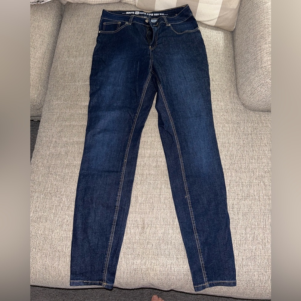 Route 66 Dark Blue Women's Skinny Jeans